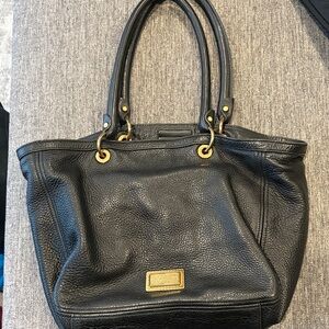 Marc By Marc Jacobs Black Tote with Gold Accents